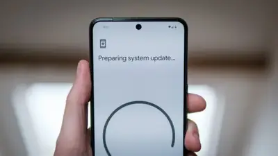 Phone preparing a system update